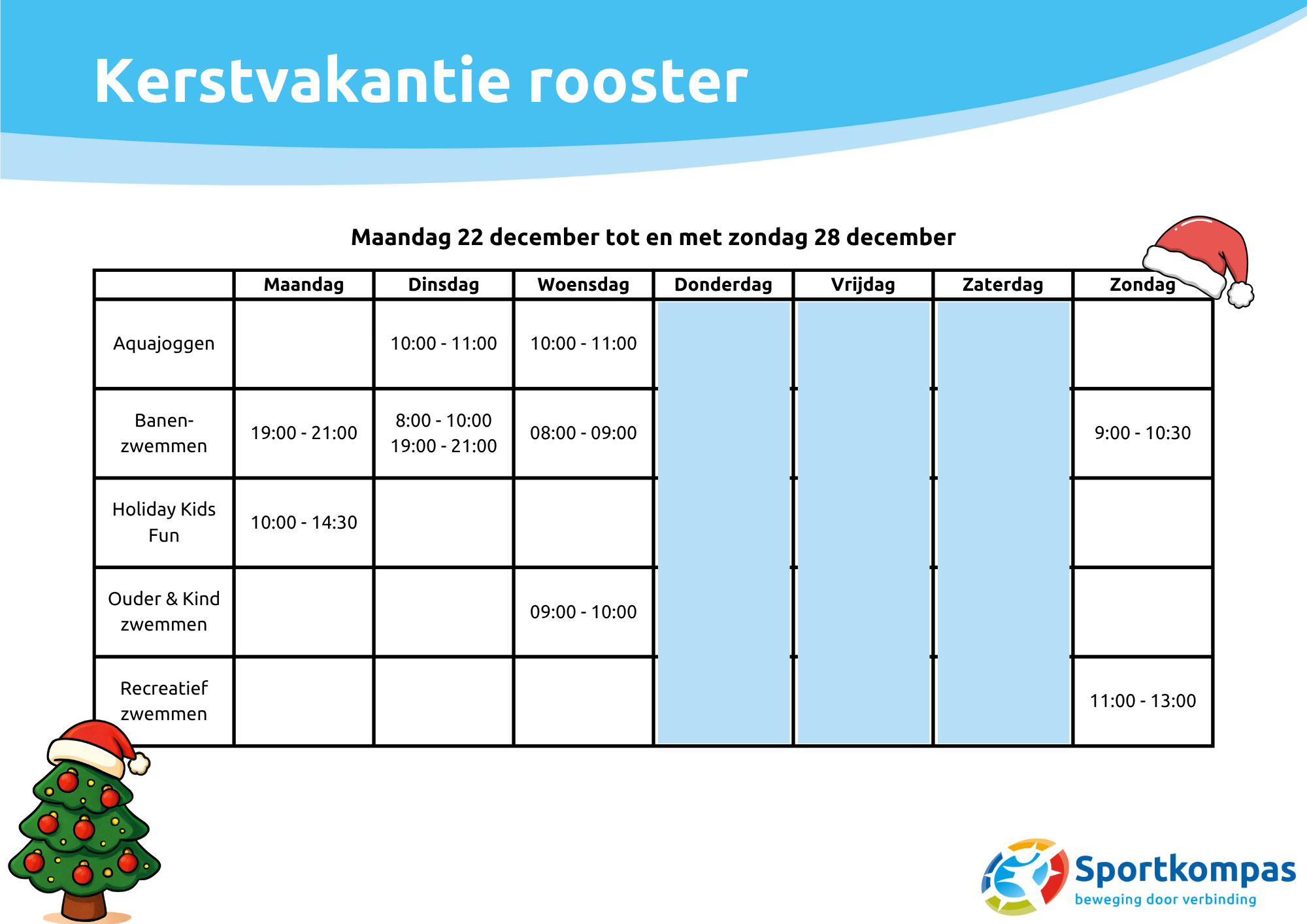 Kerstvakantie rooster week 1.png